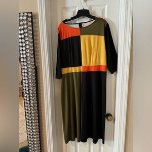 Color Block Casual Dress